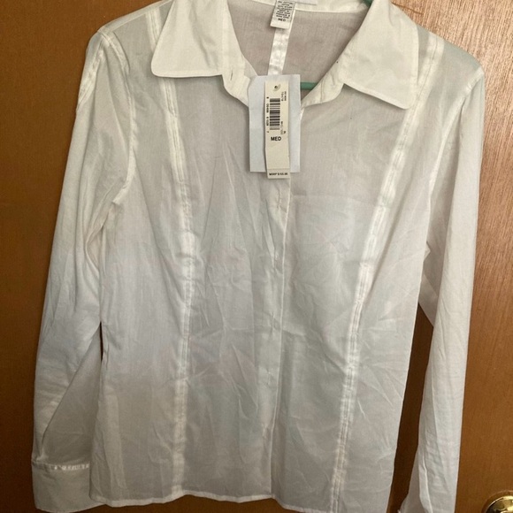 Laundry By Shelli Segal Tops - Laundry By Shelli Segal Cream Button-Up Shirt